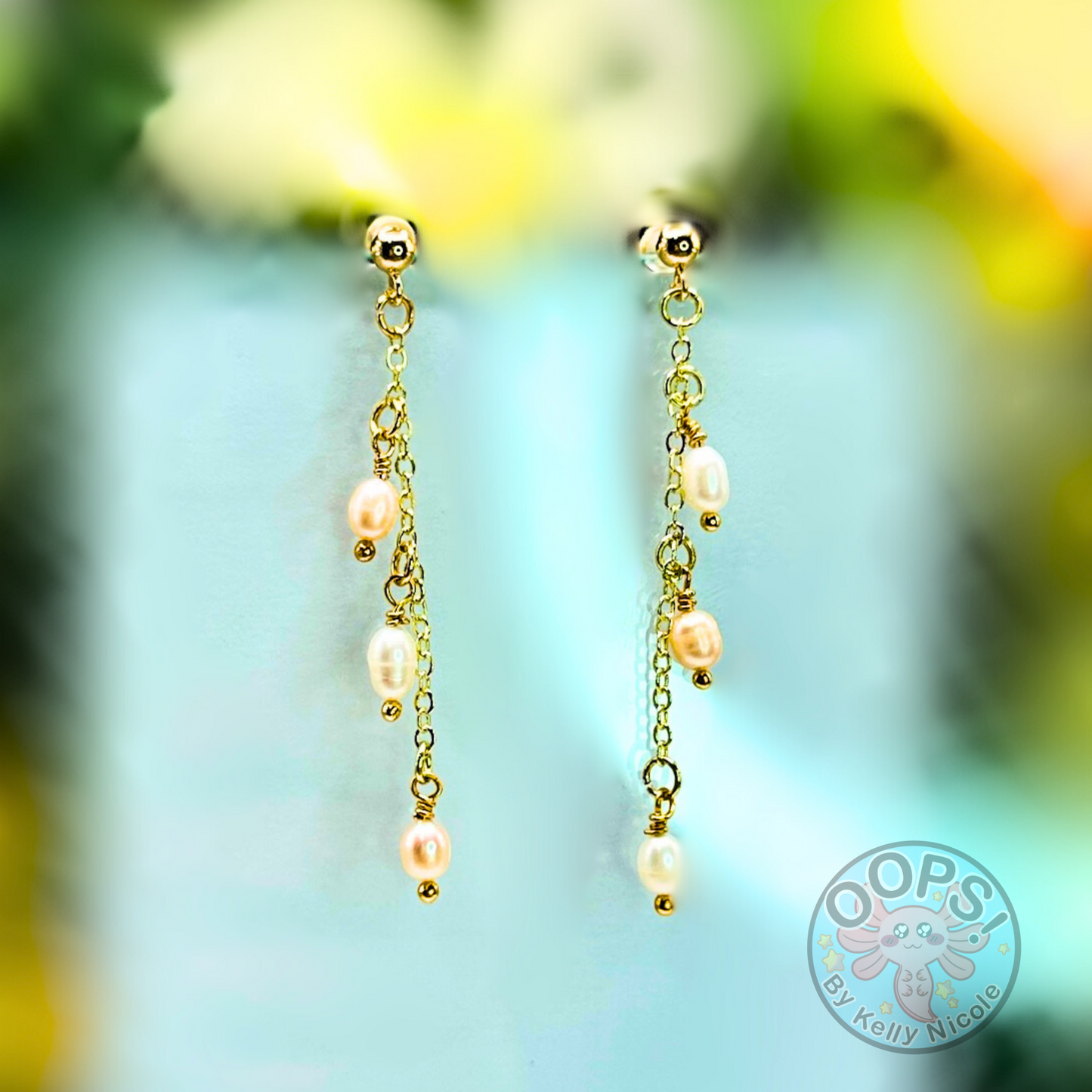 Genuine Freshwater Pearl Drop EARRINGS perfect for home, work party or memorable gift