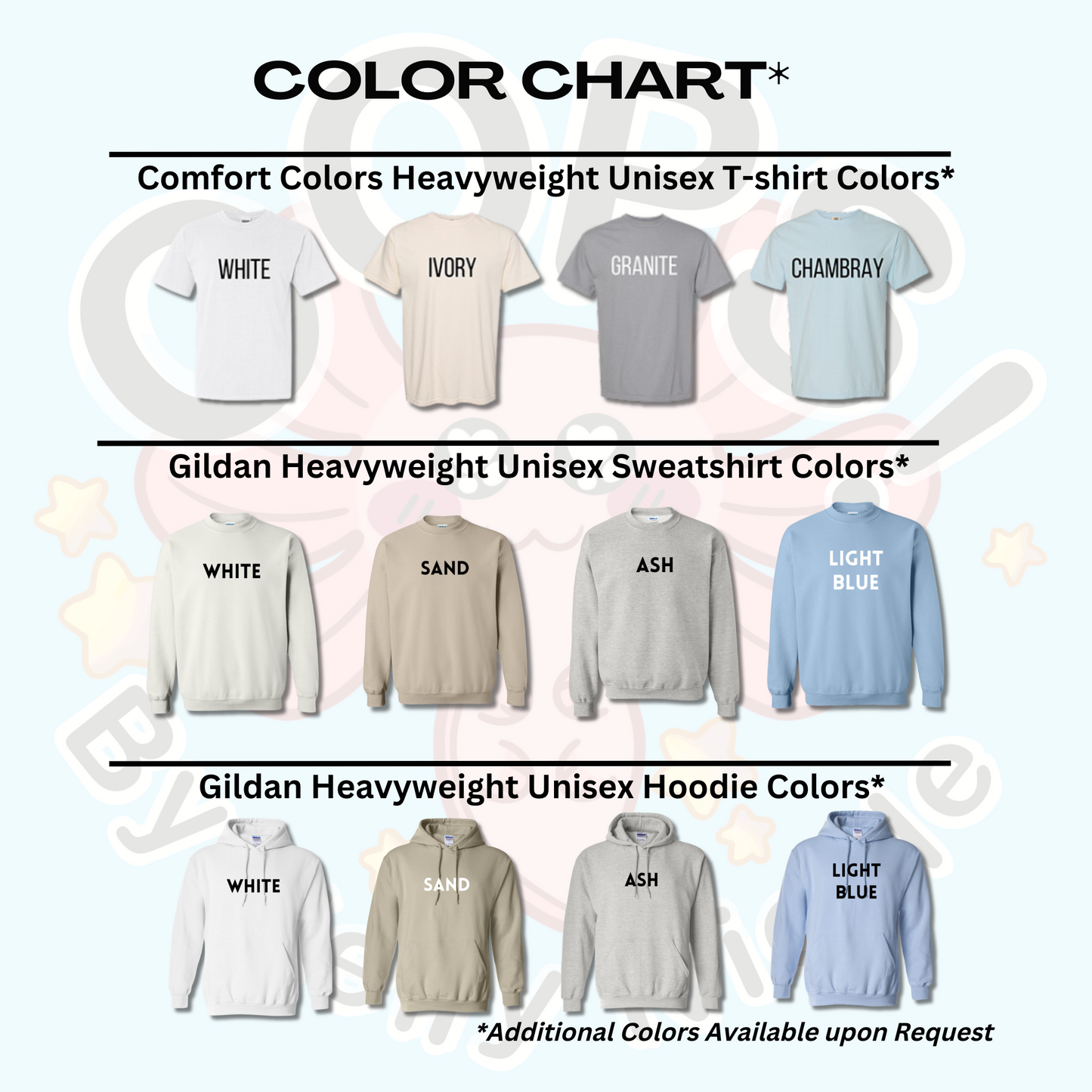 Pastel Color Chart