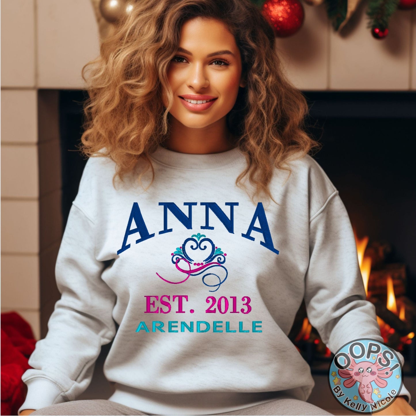 Embroidered “Princess Anna", Frozen Inspired Unisex Pullover