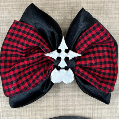 Kingdom Hearts "Axel" EARS o BOW para parque temático, cosplay o coleccionistas. Grandes orejas de Mickey unisex para WDW Bound, visitas al parque o vacaciones.