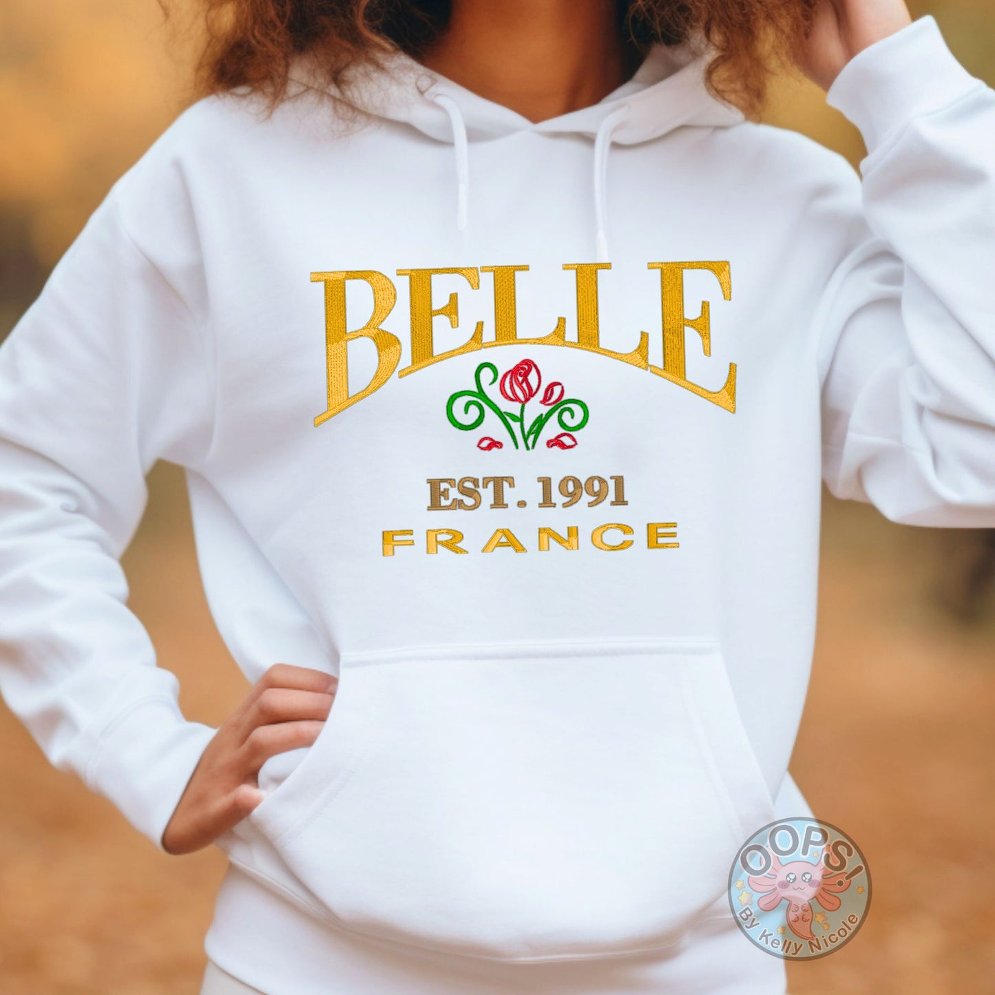 Embroidered “Princess Belle" Beauty and the Beast Unisex Pullover