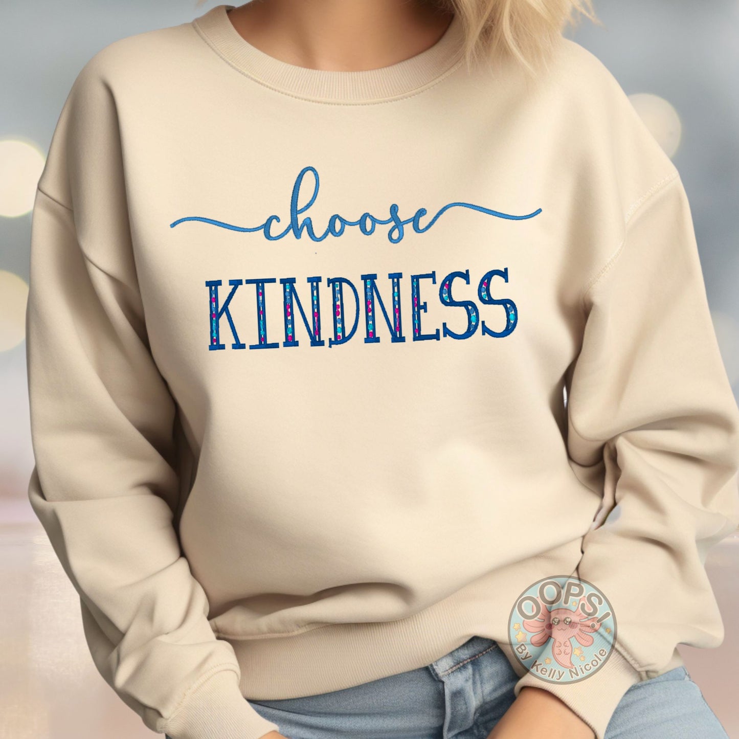 Embroidered "Choose Kindness"   Unisex Pullover