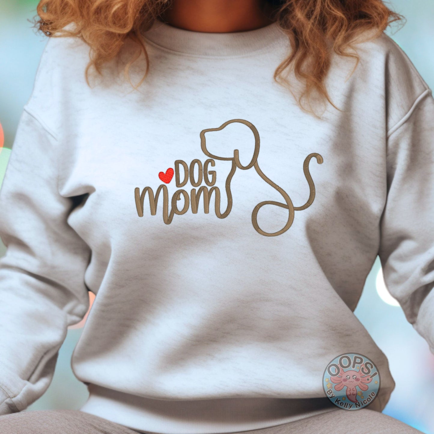 "Dog Mom" Embroidered Unisex Pullover