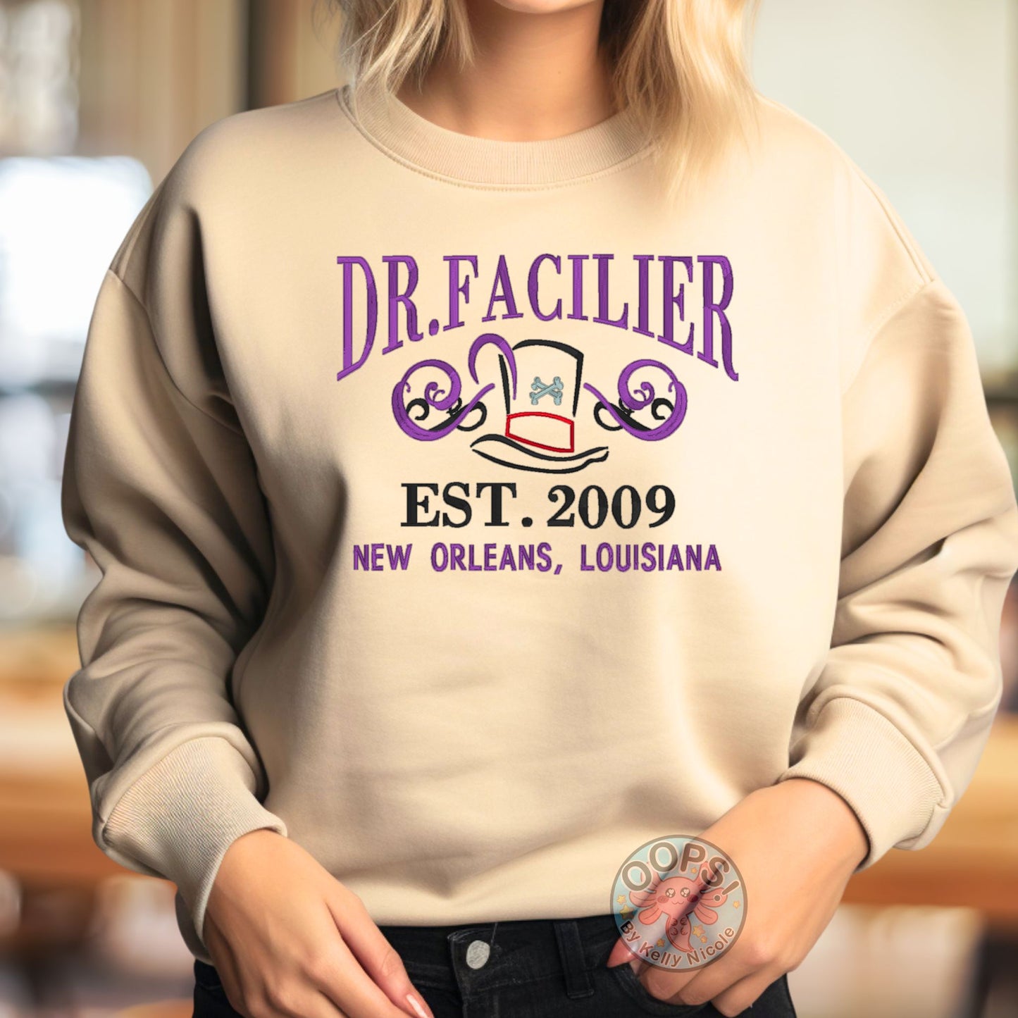 Embroidered "Dr Facilier" Villain Unisex Pullover