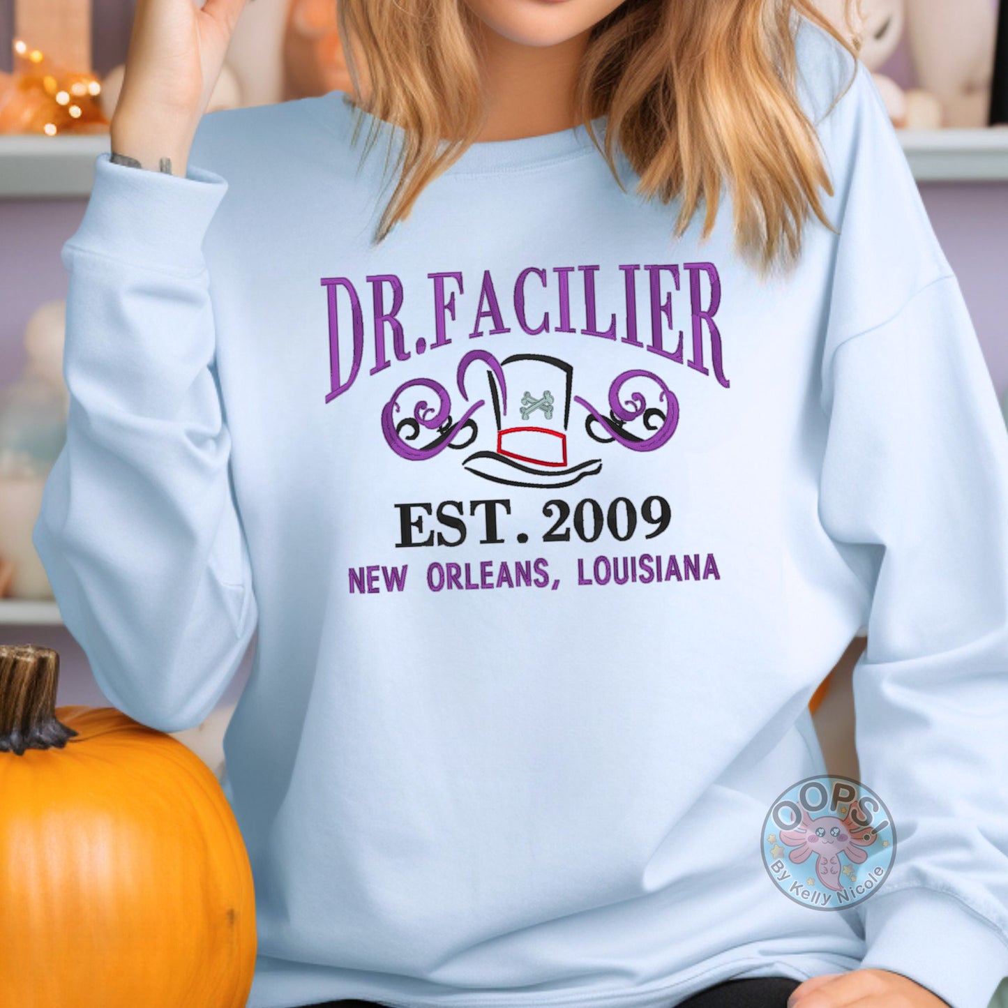 Embroidered "Dr Facilier" Villain Unisex Pullover