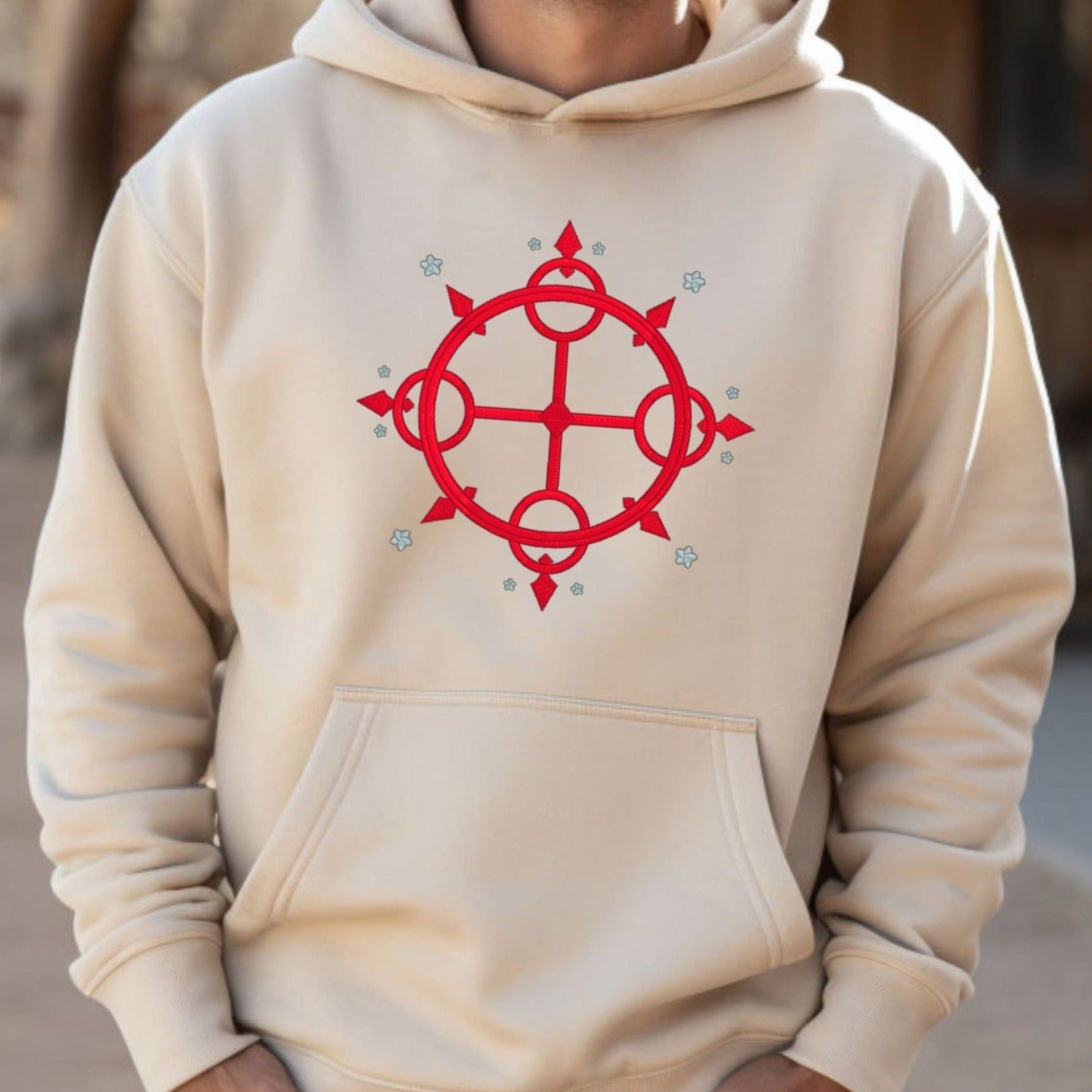 Disney Kingdom Hearts Video Game “AXEL” Shirt. Embroidered Heavyweight Unisex Hoodie in SAND. Shop online today to get yours at HTTPS://OOPSBYKELLYNICOLE.COM