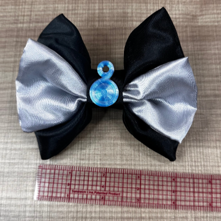 Kingdom Hearts "Aqua" EARS o BOW para parques temáticos, cosplay o coleccionistas. Grandes orejas de Mickey unisex para WDW Bound, visitas al parque o vacaciones.