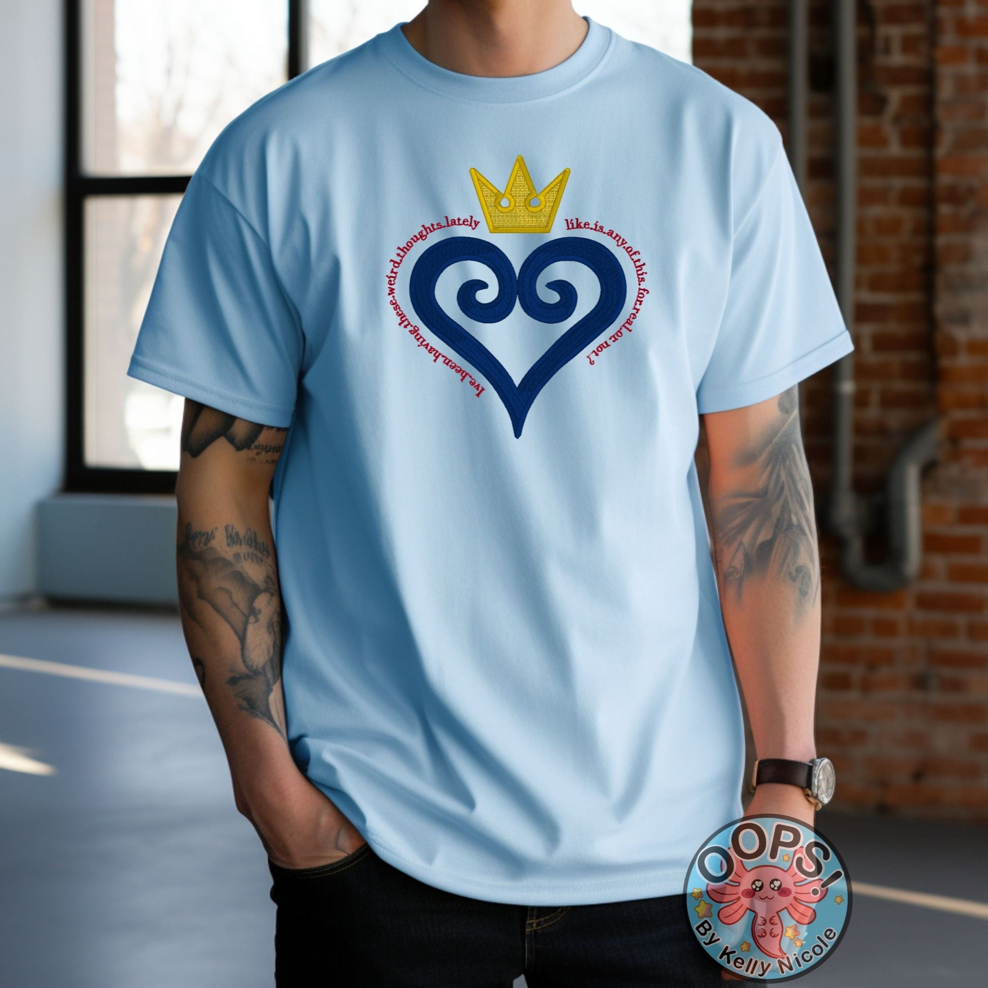  Disney Kingdom Hearts Video Game Shirt.    Heavyweight Unisex Comfort Colors T-shirt in Light Blue. Shop online today to get yours at HTTPS://OOPSBYKELLYNICOLE.COM 