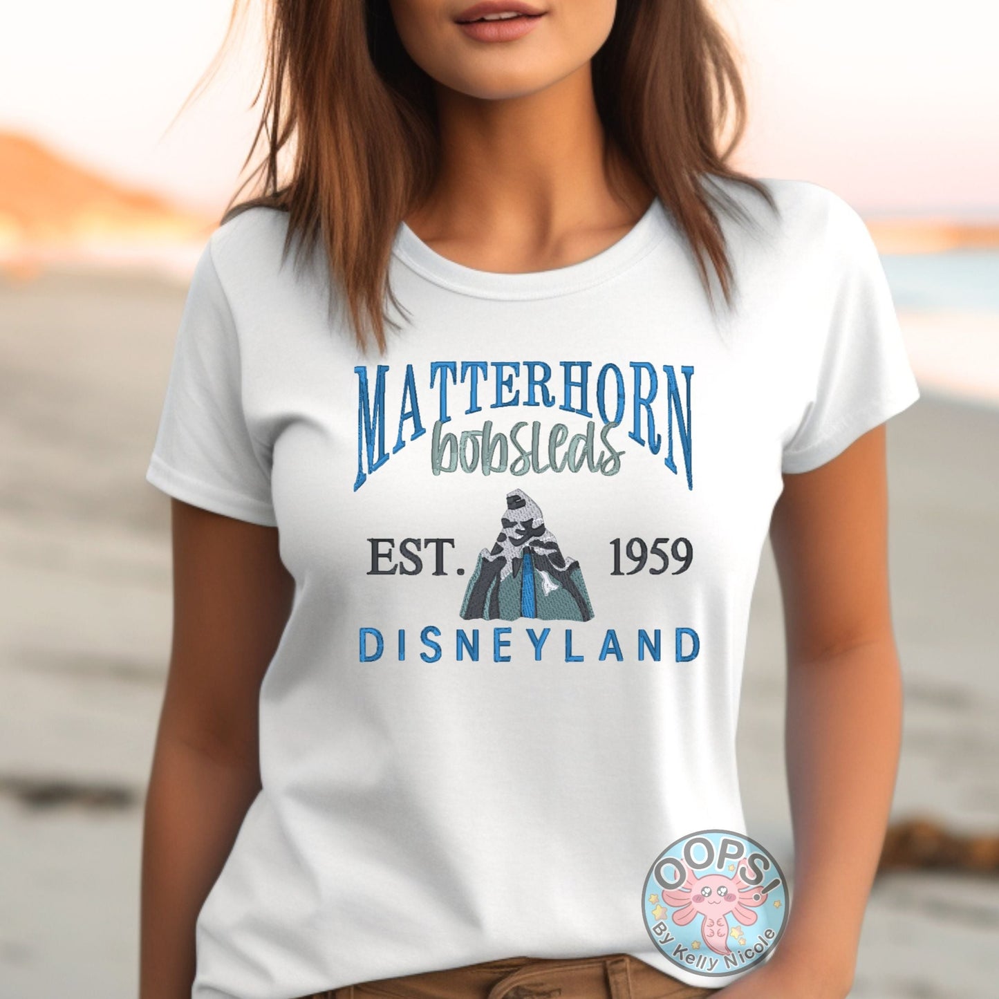 Embroidered Theme Park Matterhorn Bobsled” Unisex Pullover