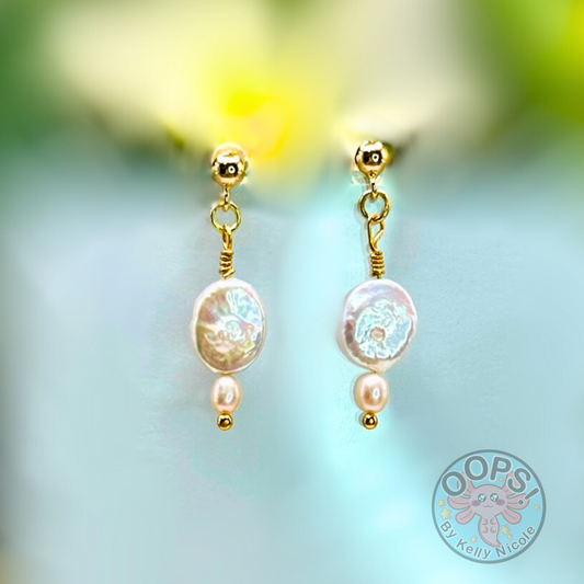 Classic Freshwater PEARL DROP EARRINGS perfect for home, work party or memorable gift