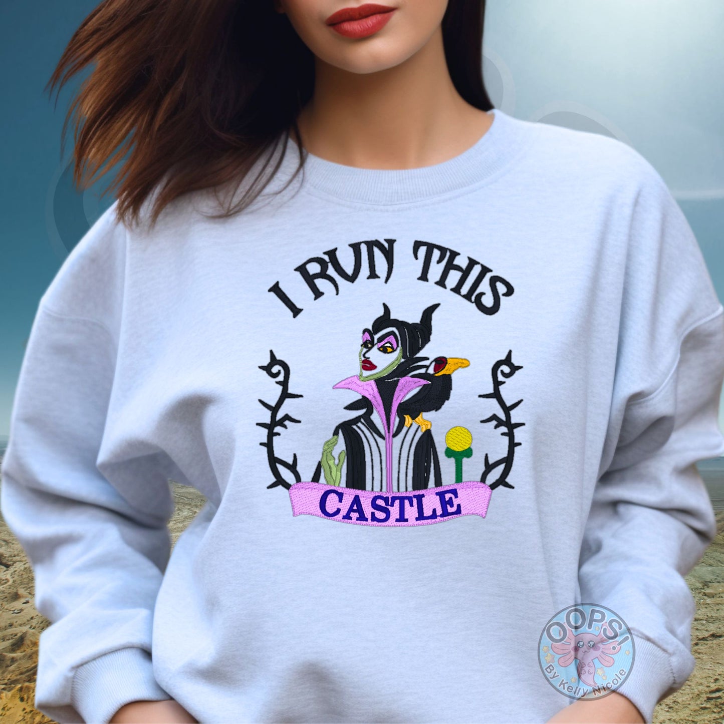 Embroidered Villain  "I RUN THIS CASTLE" Unisex Pullover