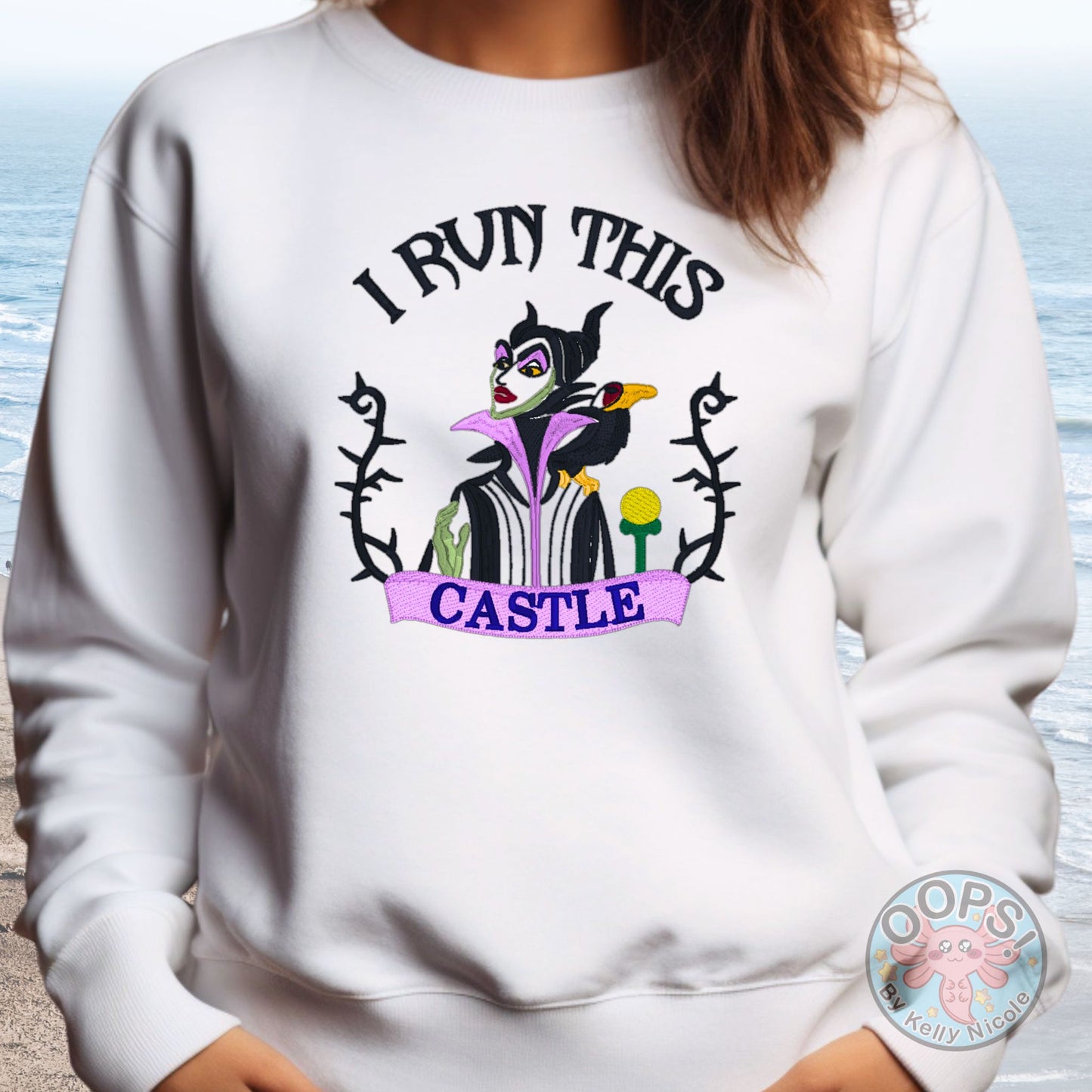 Embroidered Villain  "I RUN THIS CASTLE" Unisex Pullover