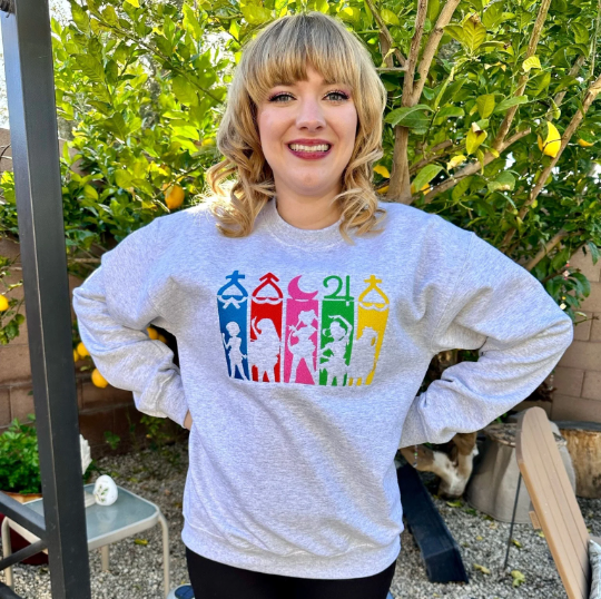 “Sailor Moon"  Embroidered Heavyweight Unisex Sweatshirt in ASH  Shop online today to get yours at HTTPS://OOPSBYKELLYNICOLE.COM 