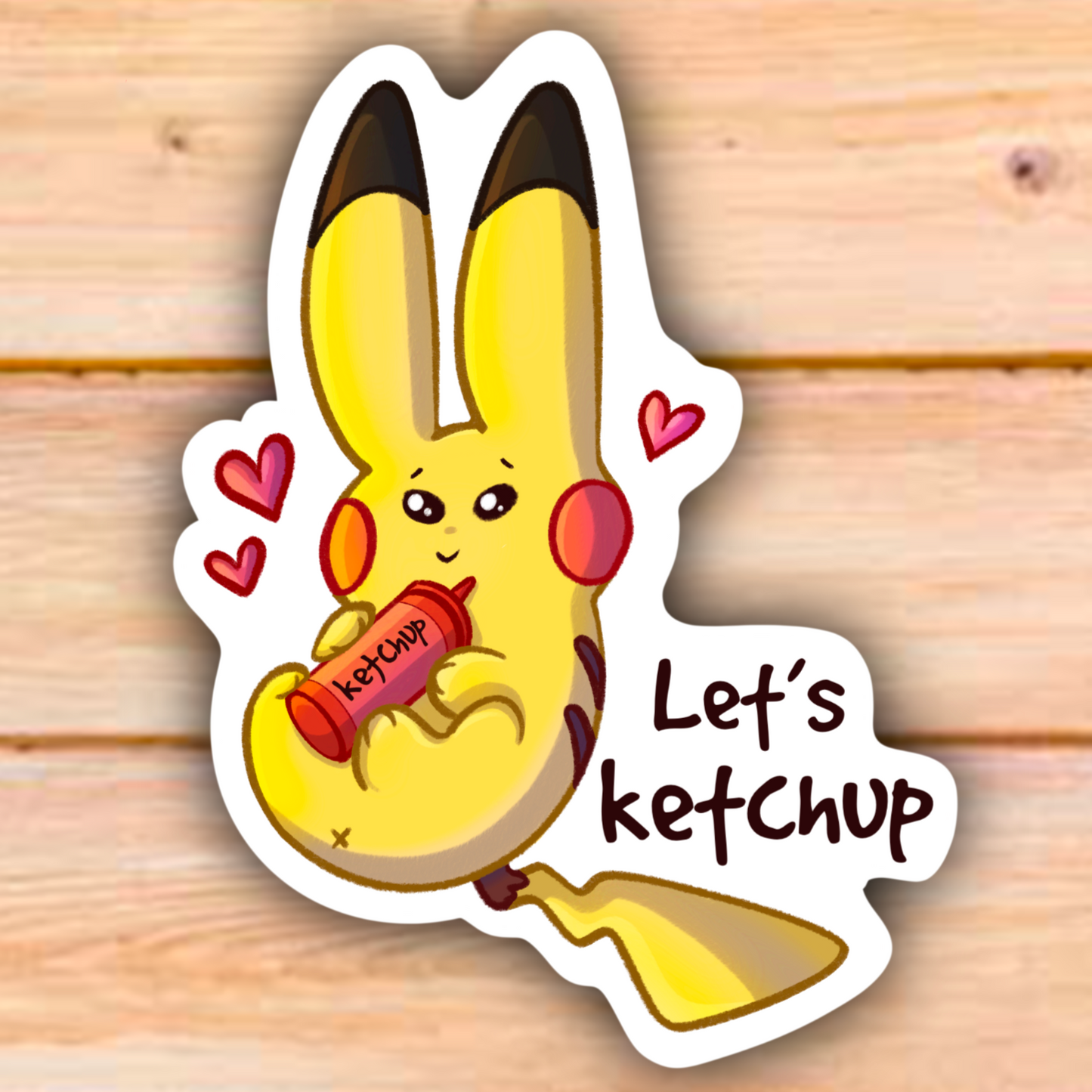 PIKACHU KETCHUP STICKER