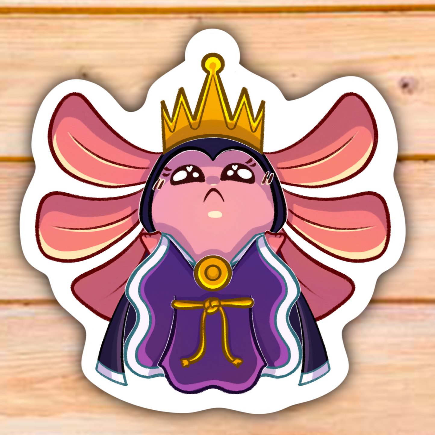 Axolotl Snow White or Evil Queen high-quality Sticker