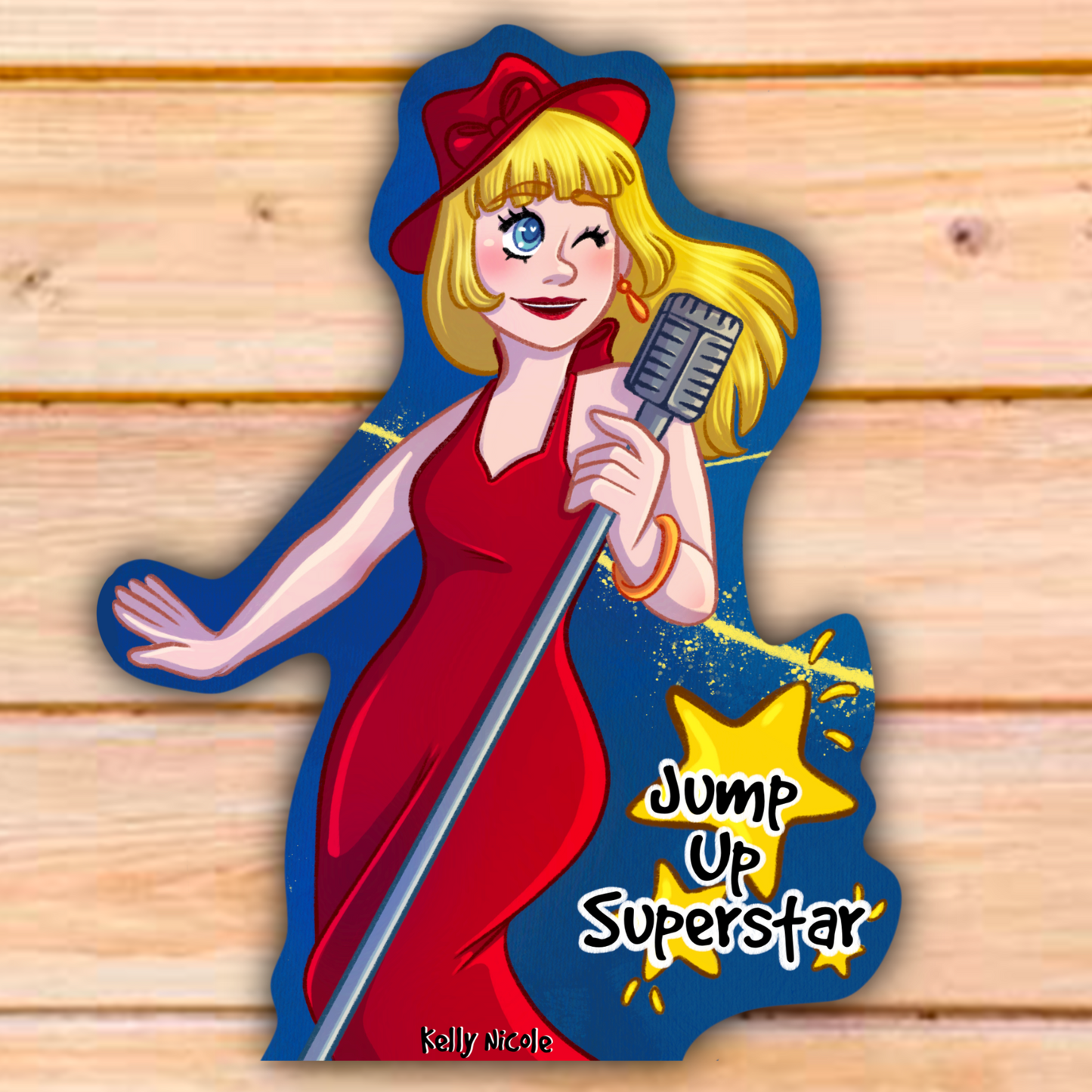 "JUMP UP SUPERSTAR" SONG COVER STICKER