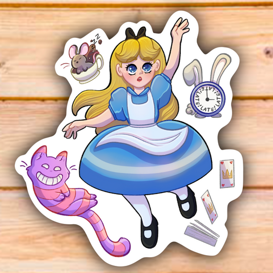 ALICE IN WONDERLAND STICKER