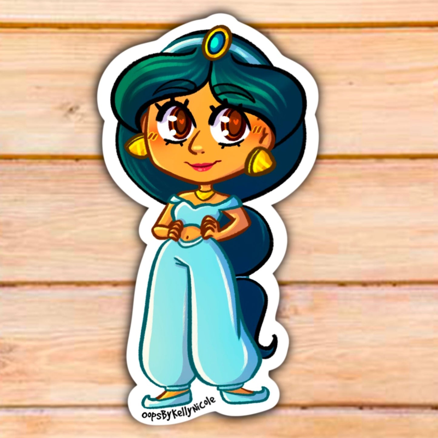 "Princess Jasmine" Aladdin Vinyl STICKER