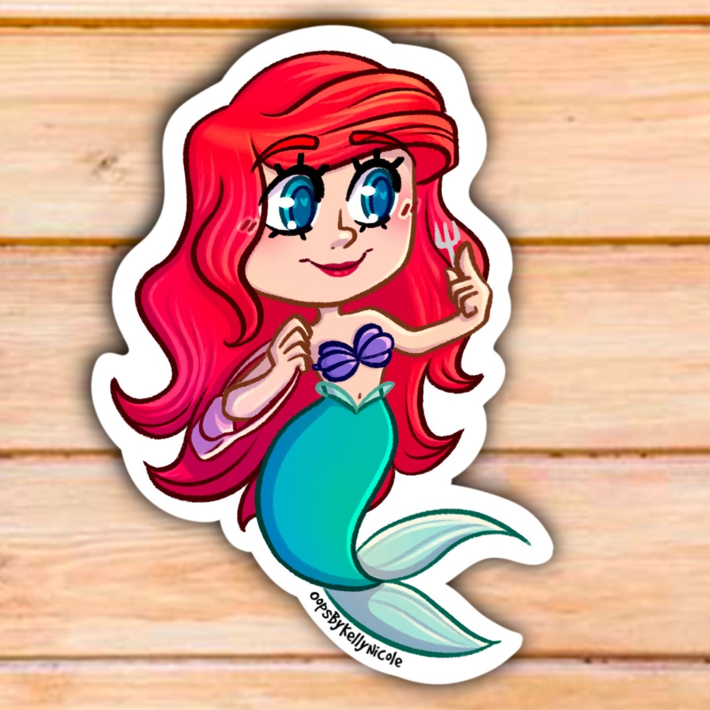 "Ariel" Princess Little Mermaid Vinyl Sticker