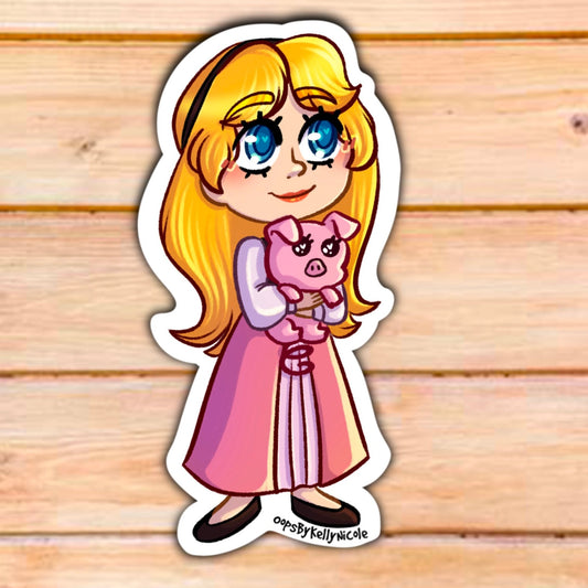 "Eilonwy" Black Cauldron Princess STICKER