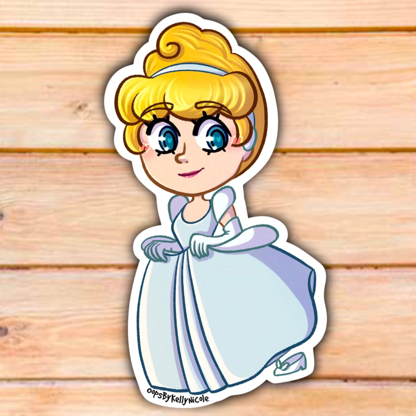 "Cinderella" Princess Custom Designed Vinyl STICKER