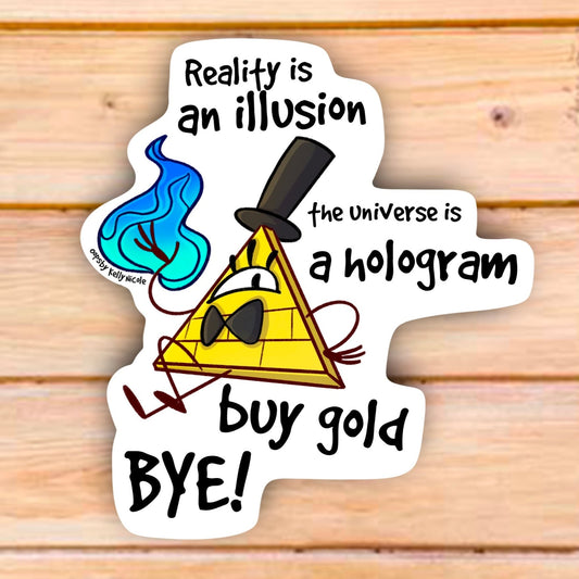 GRAVITY FALLS BILL CIPHER STICKER