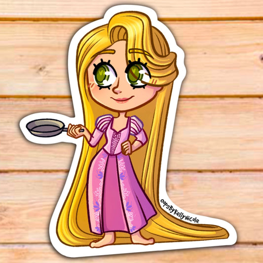 "Princess Rapunzel" Tangled Custom Designed Vinyl STICKER