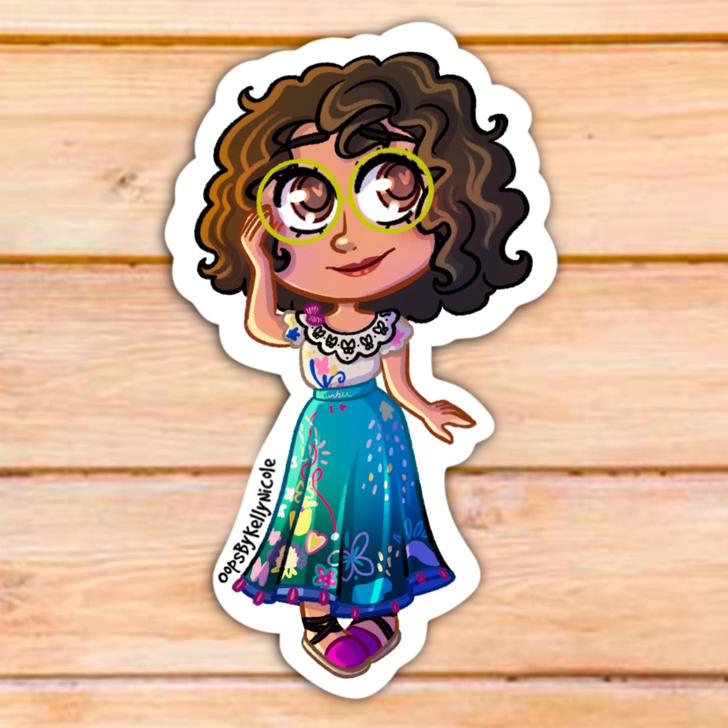 "Princess Mirabel" Encanto Custom Designed Vinyl STICKER