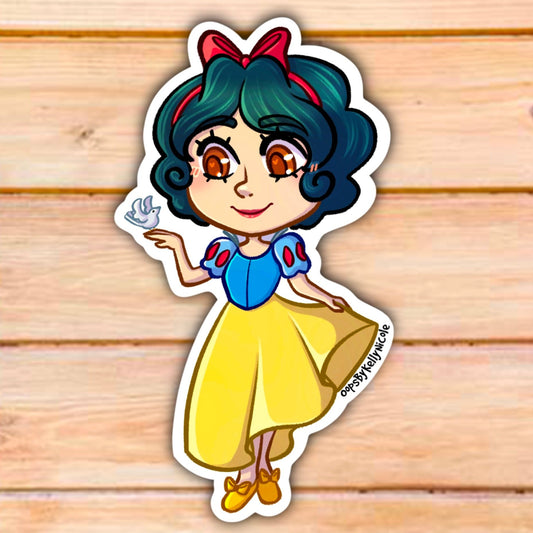 "Snow White" Custom designed Vinyl STICKER