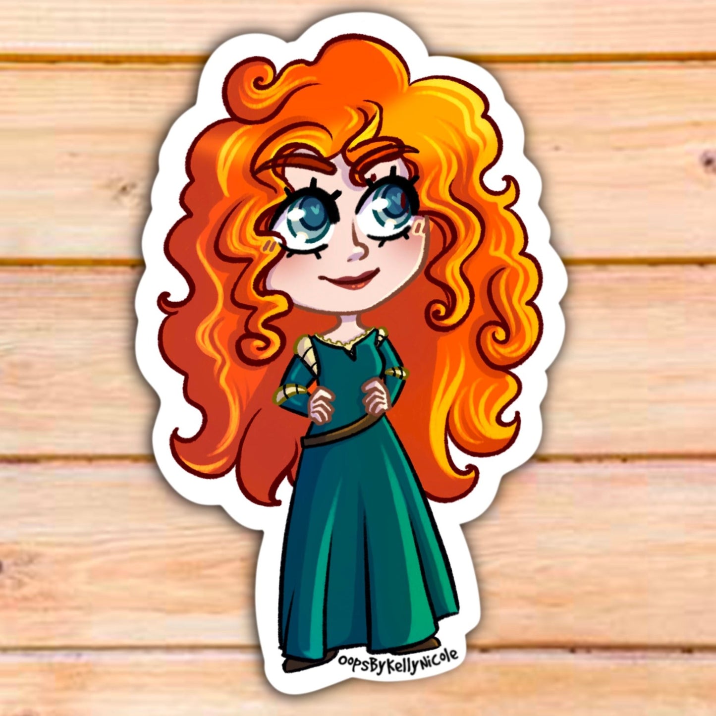 "Princess Merida" Brave Custom Designed Vinyl STICKER