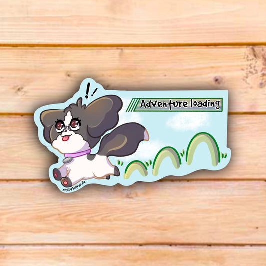 ADVENTURE LOADING high quality Sticker