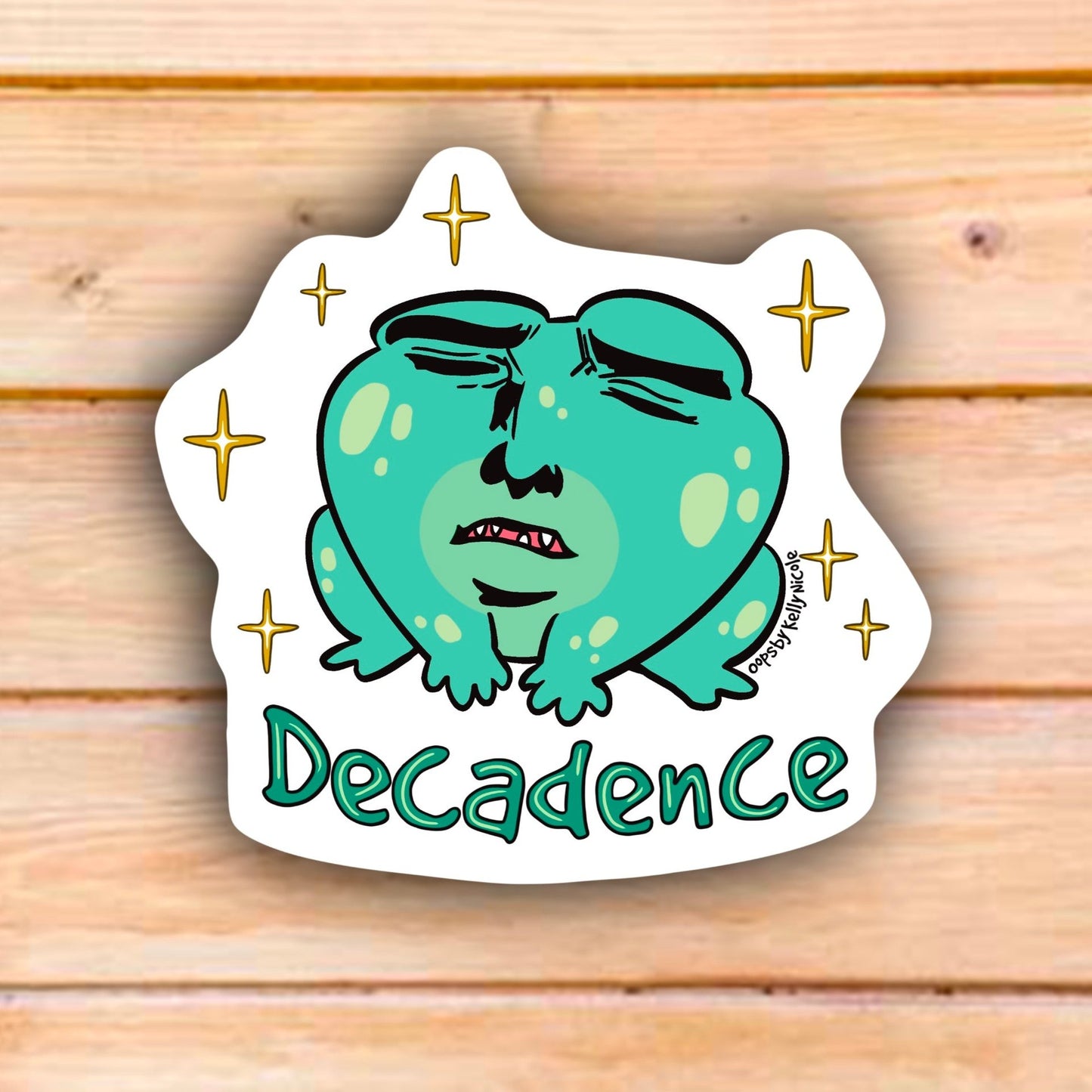 DECADENCE FROG STICKER