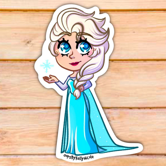 "Princess Elsa" Frozen Custom Designed Vinyl STICKER