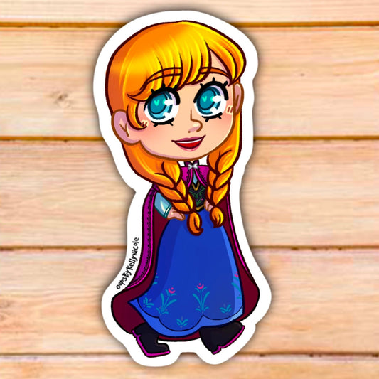 "Princess Anna" Frozen Custom Designed Vinyl STICKER