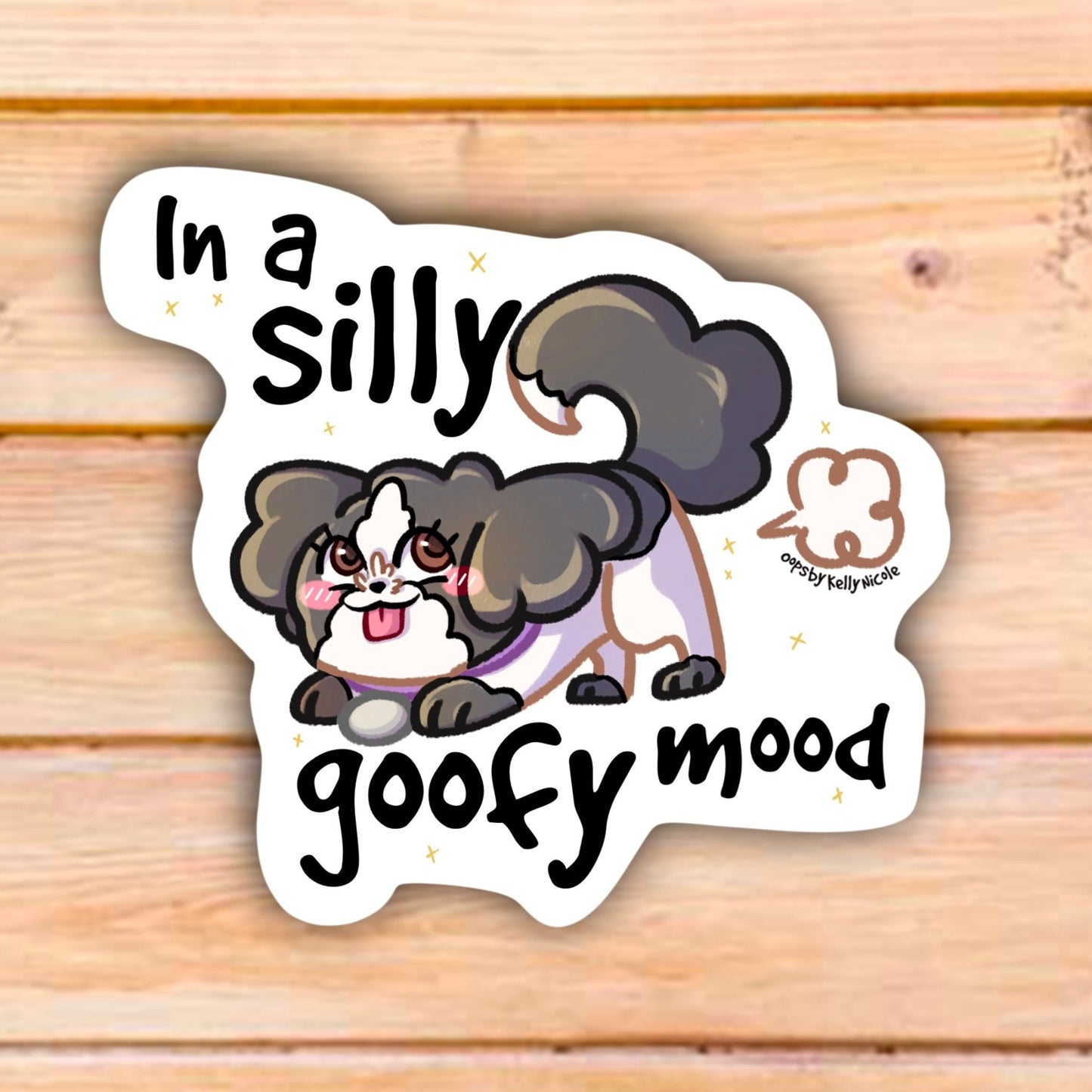 AUTOCOLLANT D'HUMEUR SILLY GOOFY