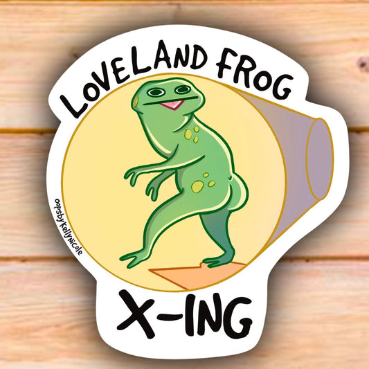 LOVELAND FROG MAN STICKER