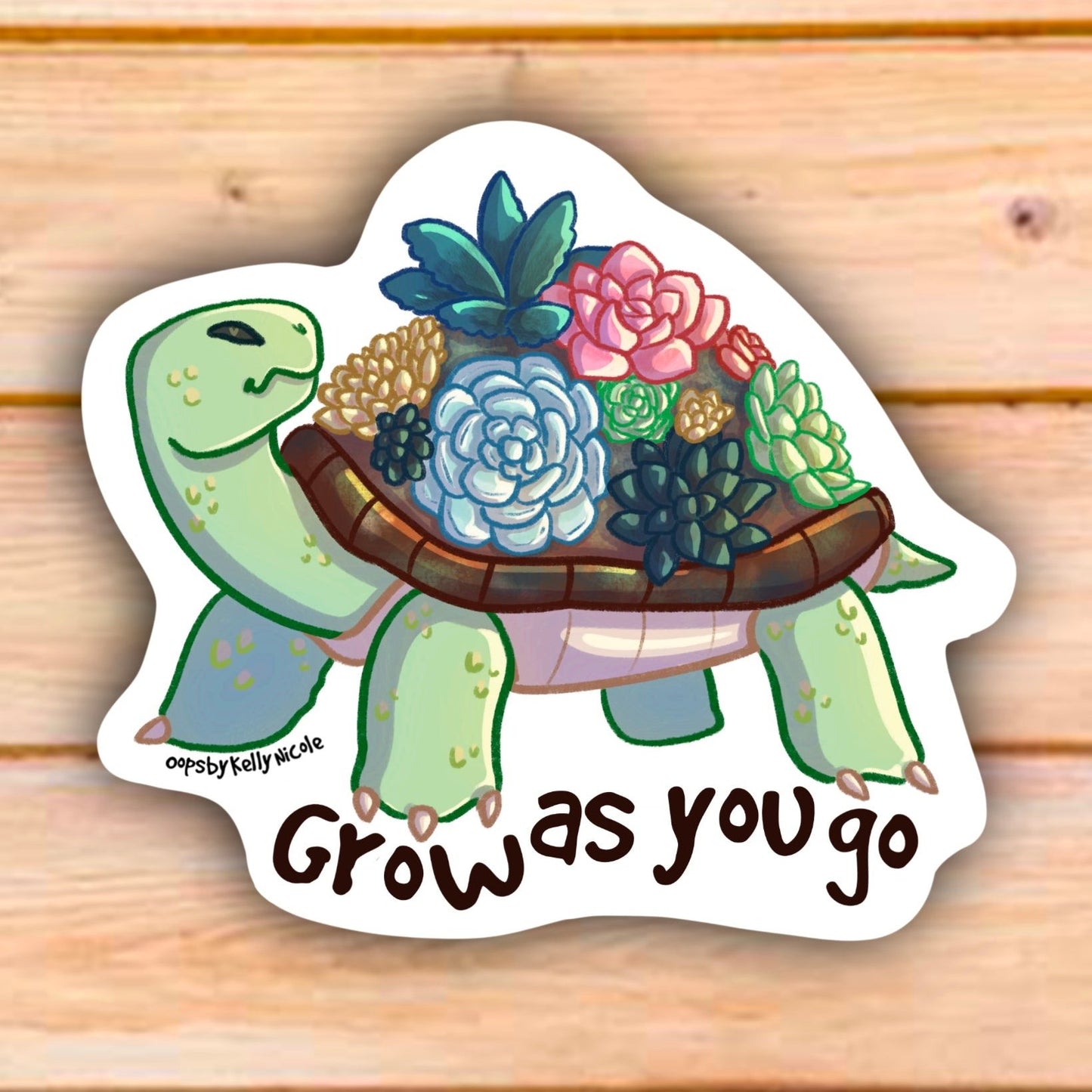 GROW AS YOU GO TURTLE STICKER