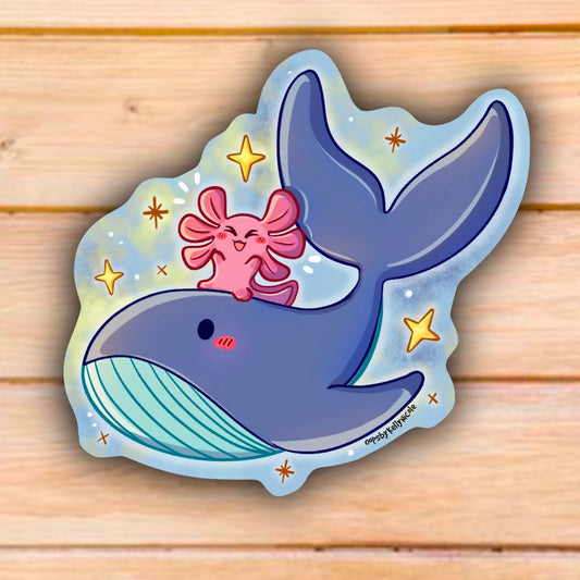 AXOLOTL WHALE STICKER