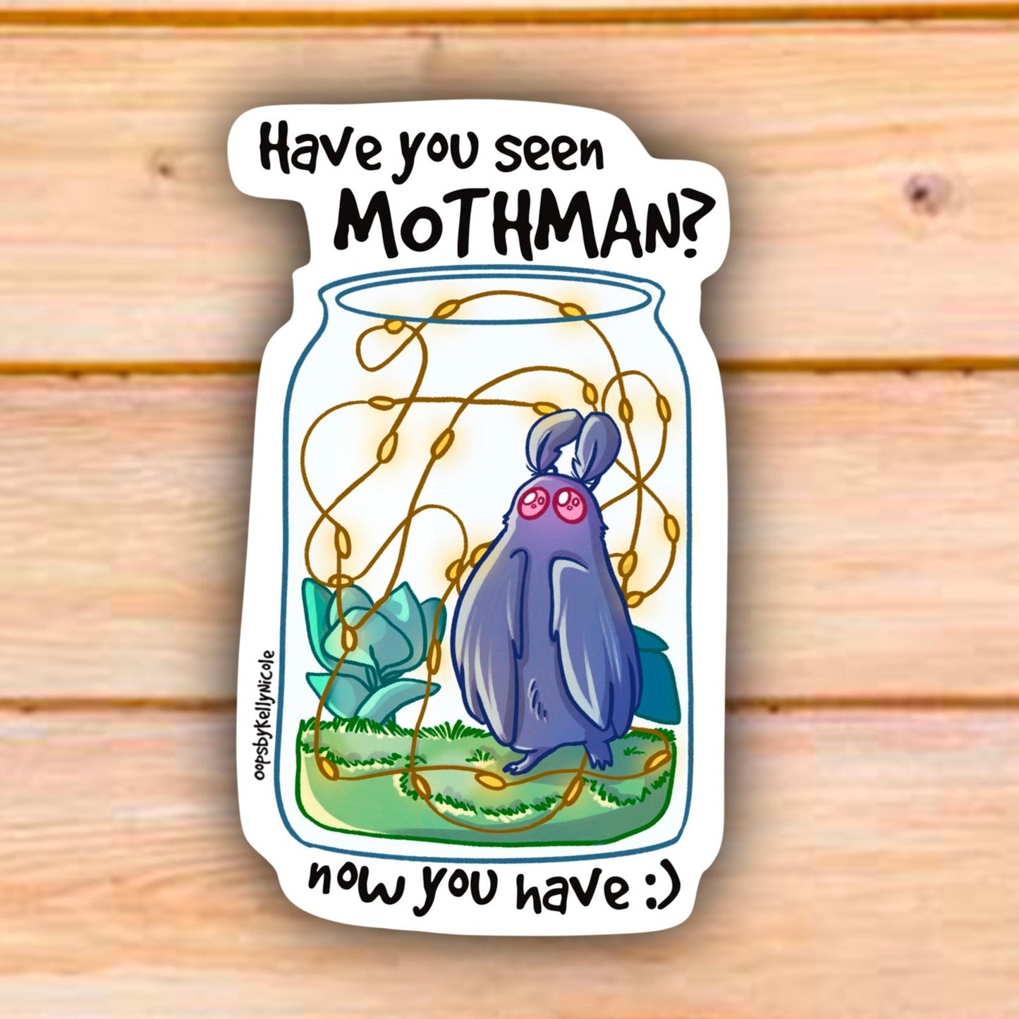 AUTOCOLLANT DE POT MOTHMAN